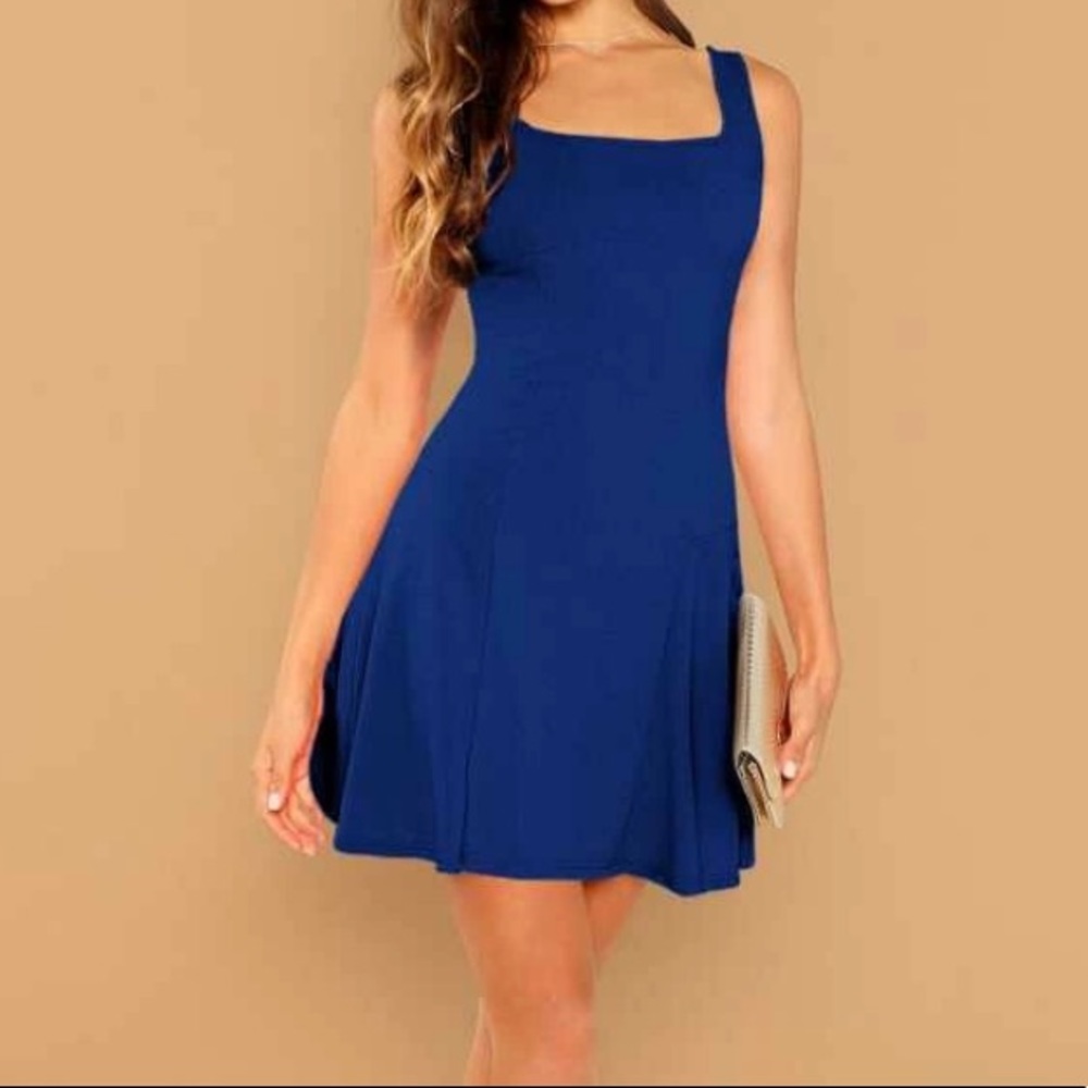 Royal Blue Mini Dress